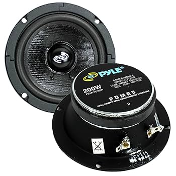 Amazon.co.jp: Pyle 5インチ 200W 8オーム 中低音 ミッドレンジ